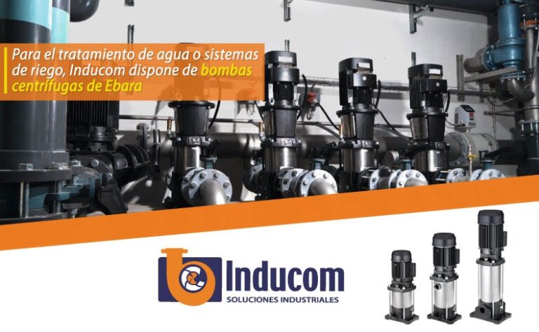 Para el tratamiento de agua o sistemas de riego, Inducom dispone de bombas centrífugas de Ebara