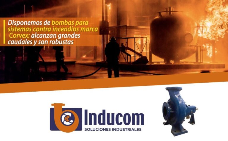 Disponemos de bombas para sistemas contra incendios marca Corvex: alcanzan grandes caudales y son robustas