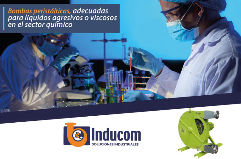 Bombas peristálticas, adecuadas para líquidos agresivos o viscosos en el sector químico