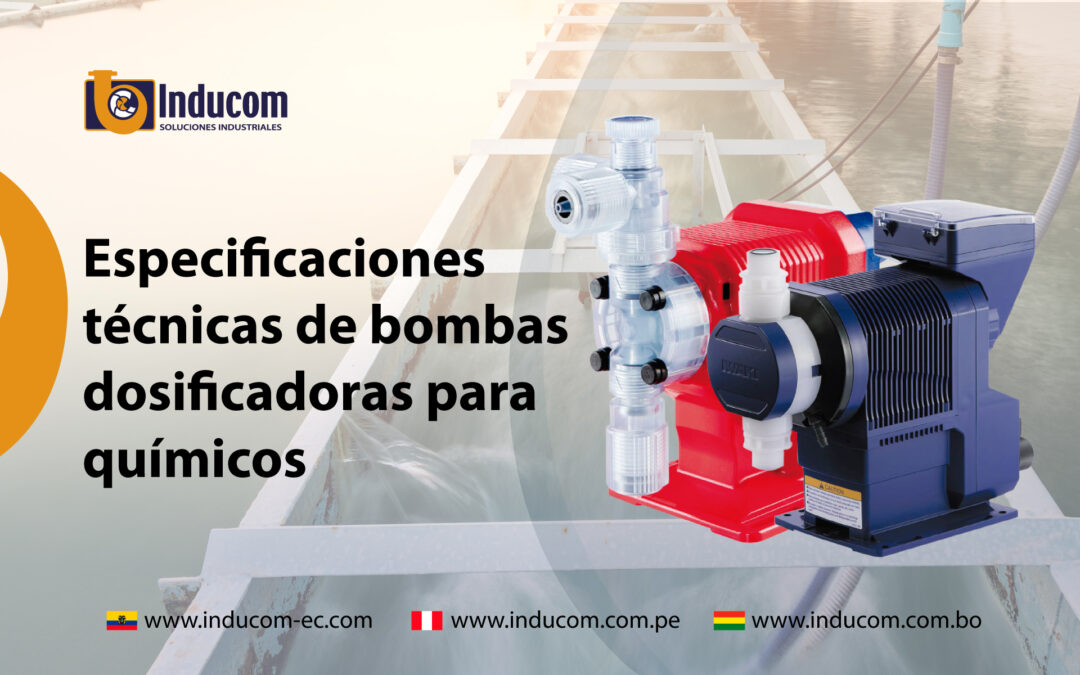 Especificaciones técnicas de bombas dosificadoras para químicos