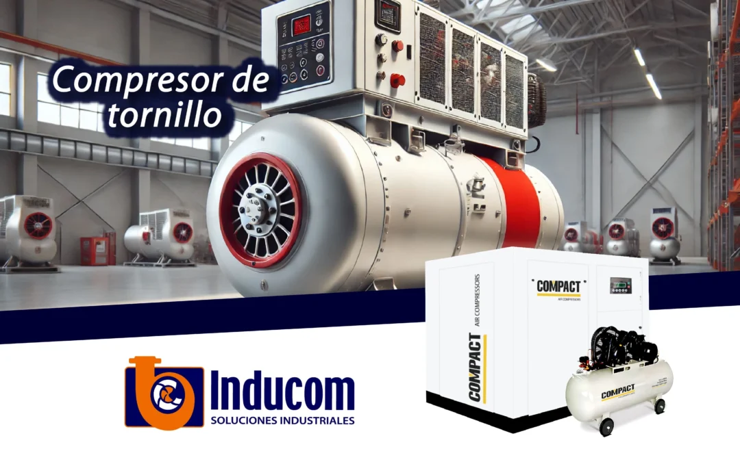 Diseño y principio de funcionamiento de un compresor de tornillo estándar