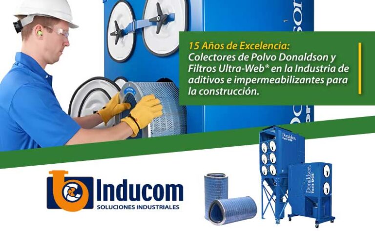 15 Años de Excelencia: Colectores de Polvo Donaldson y Filtros Ultra Web® en la Industria de aditivos e impermeabilizantes para la construcción