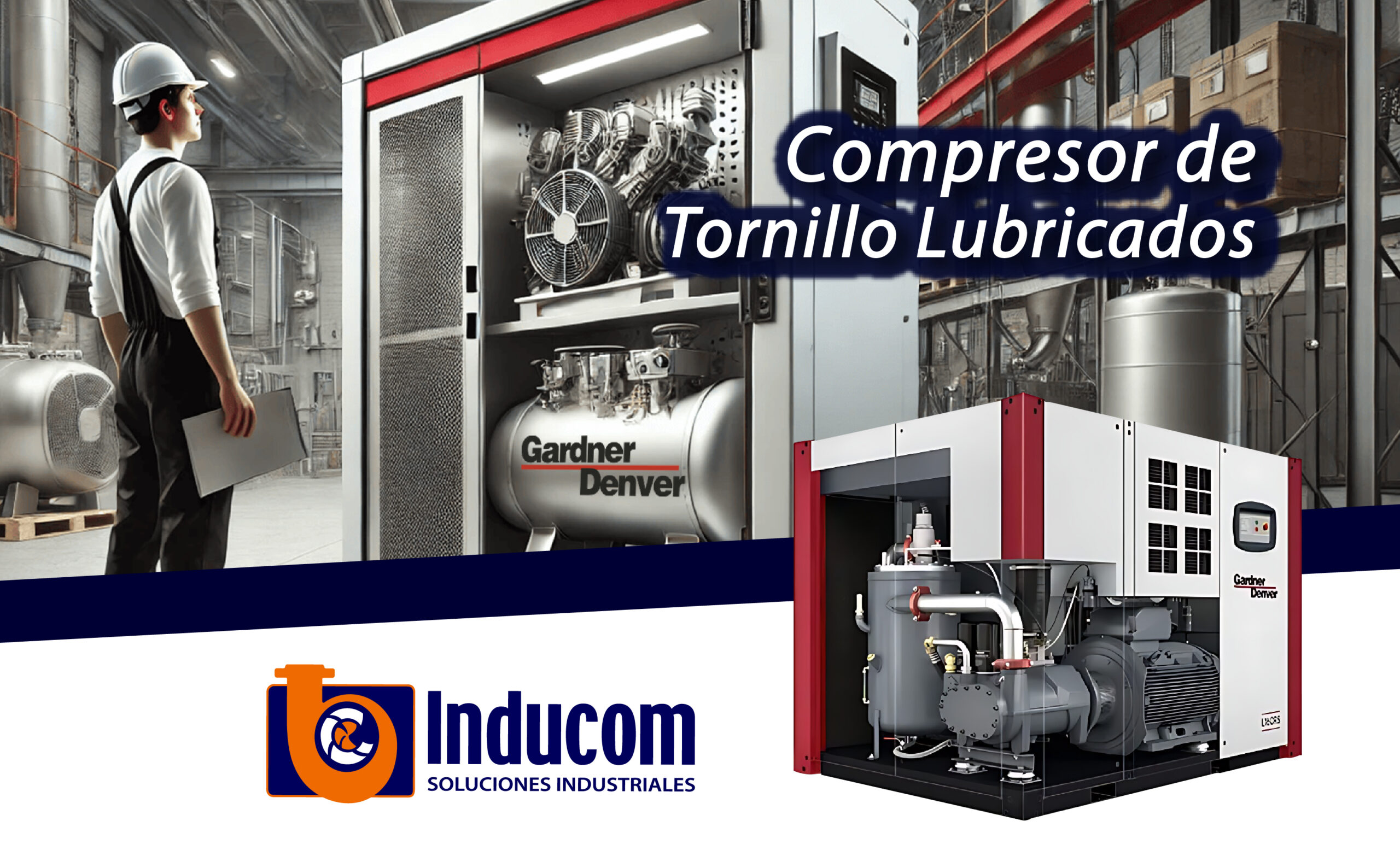 compresor de tornillo lubricado