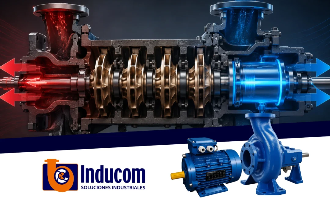 Compensación del Empuje Axial en Bombas Multietapa: Hidráulica y Funcionamiento Técnico